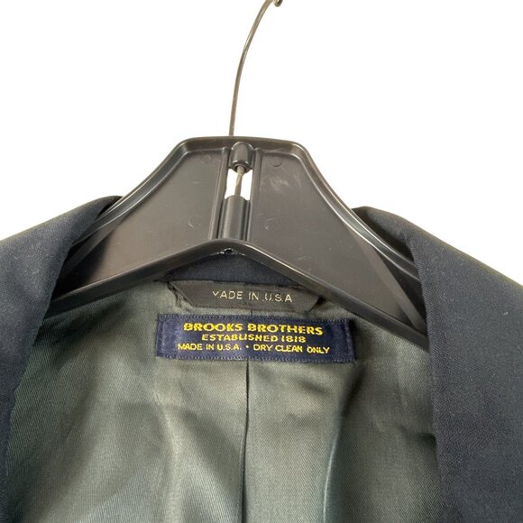 Brooks Brothers Mens Navy Blue Wool Blazer Jacket Two Button Made in USA - Picture 3 of 6